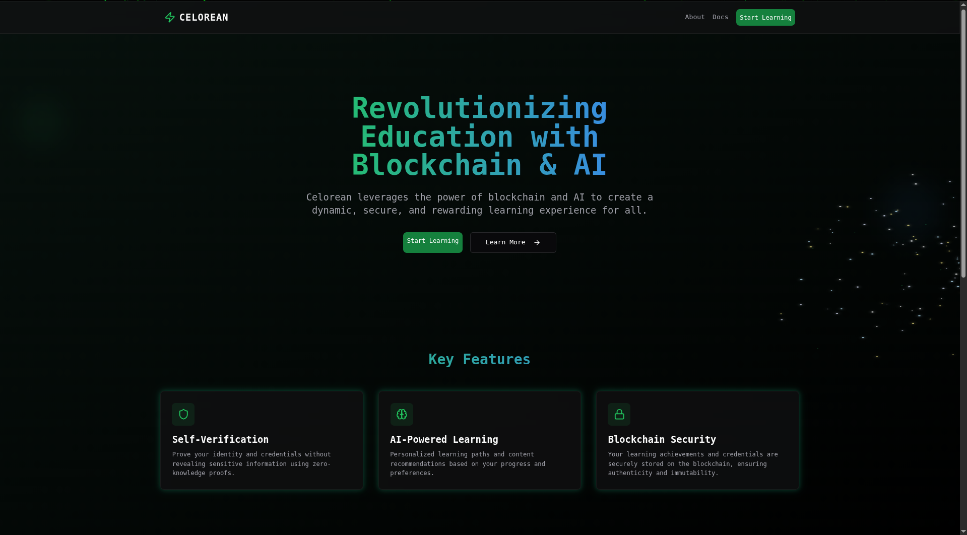 Celorean | Web3 Education Platform - Farcaster Mini Apps screenshot
